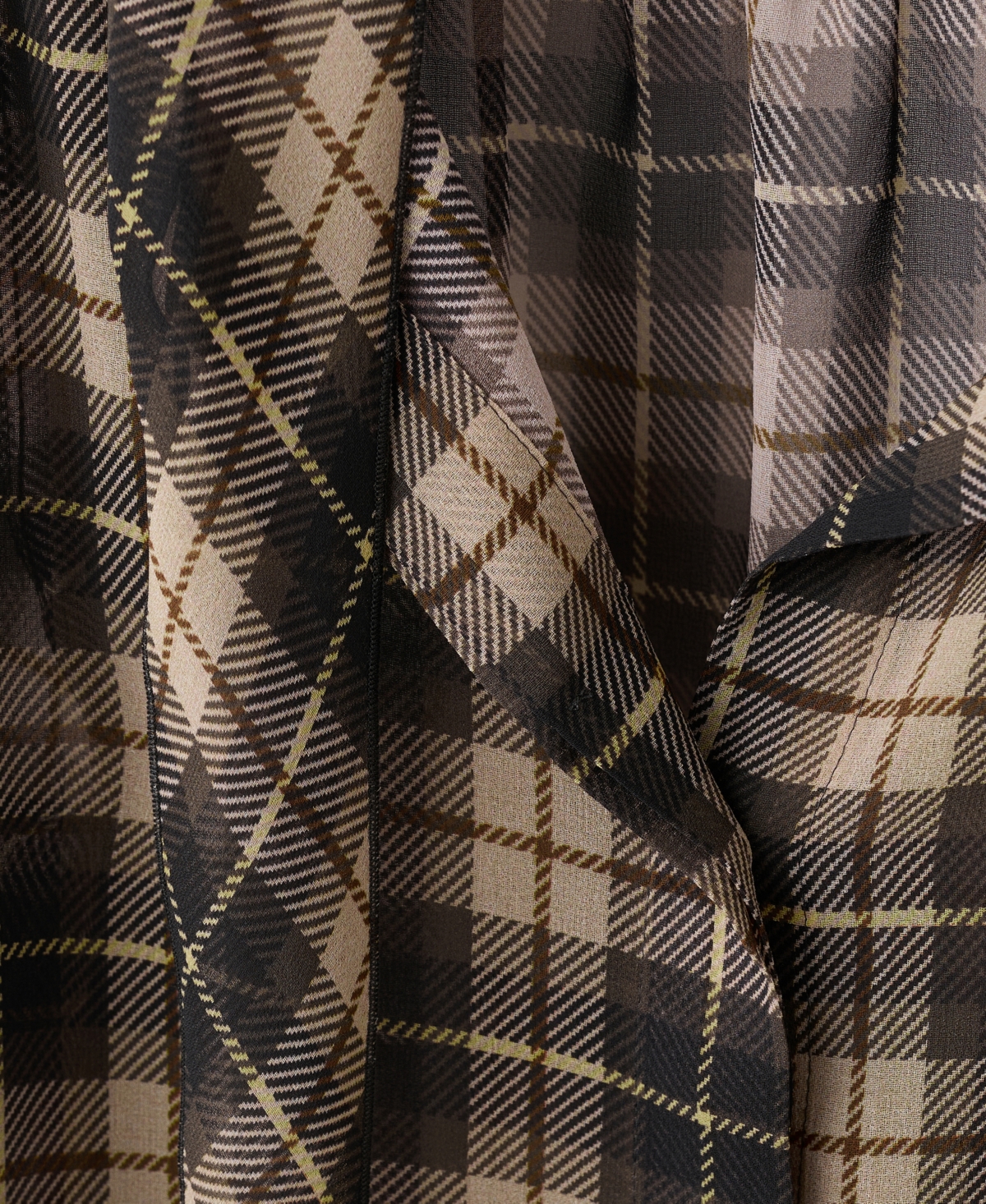 Mango Women's Checked Frill Blouse