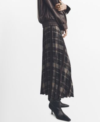 Women's Checked Long Skirt