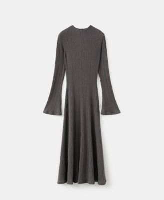 Women's Bell Sleeves Knitted Dress