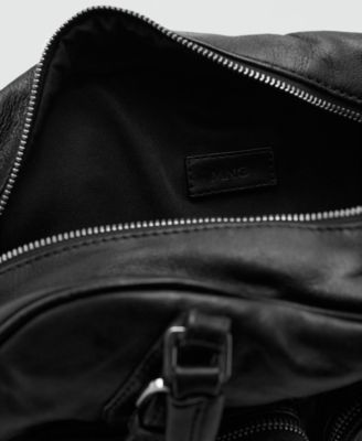 Women's Pockets Leather Bowling Bag