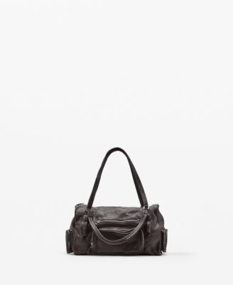 Women's Large Leather Bowling Bag