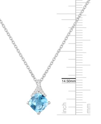 2-Pc. Amethyst (3.2 ct. t.w.) and Lab-Grown White Sapphire (0.18 ct. t.w.) Earrings and Pendant Set in 14k Gold Over Sterling Silver (Also Available in Other Gemstones)