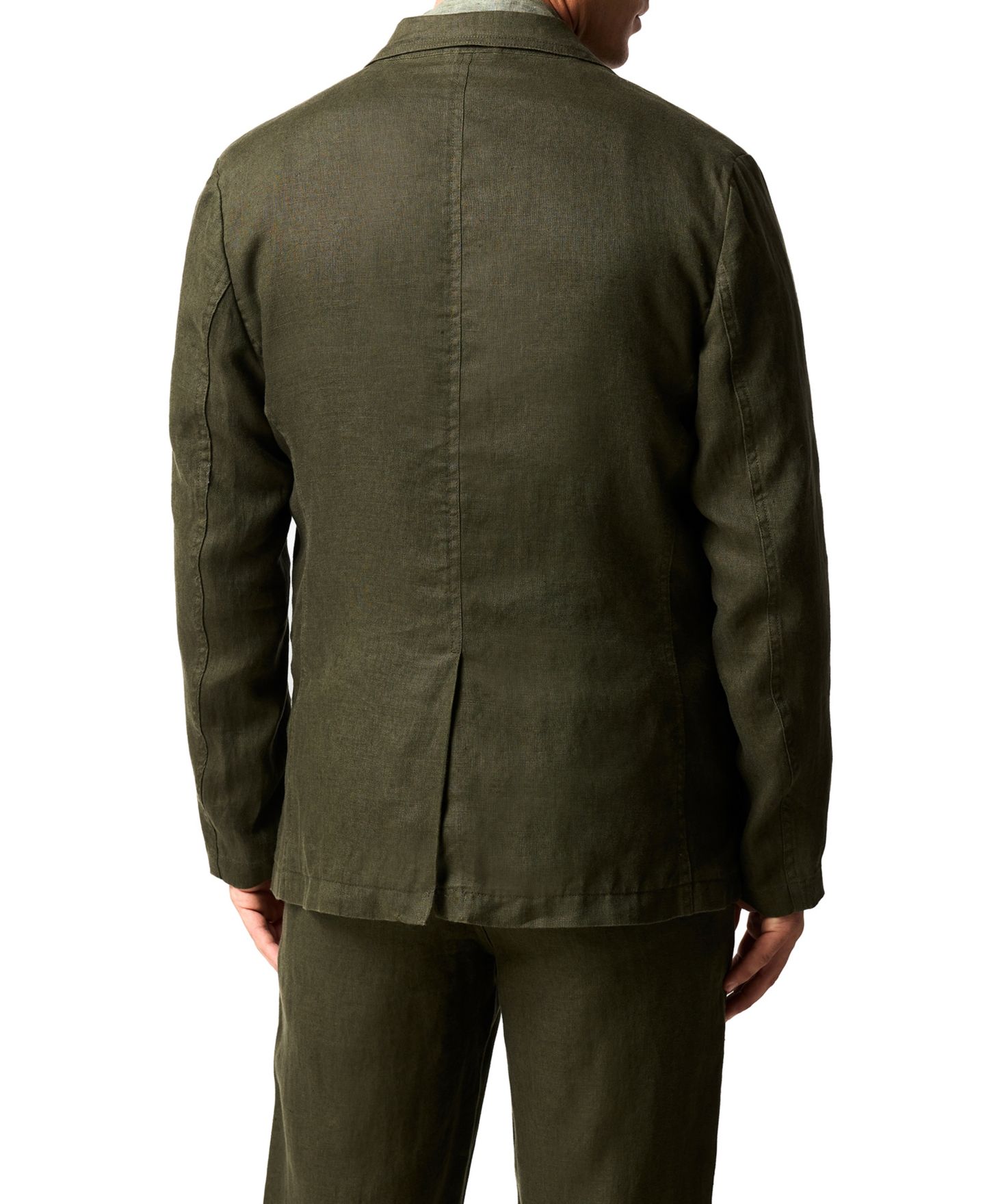 Мужская куртка Rodd & Gunn Campbell Linen, цвет: Тёмный оливковый — фото 5