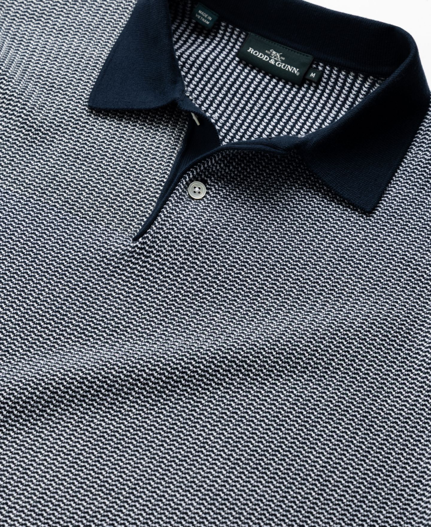 Мужское поло Rodd & Gunn Nicholls Knit Polo Shirt, цвет: Тёмно-синий — фото 4