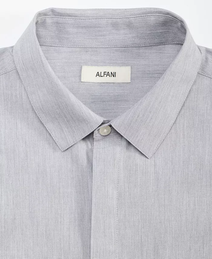 Aflani Men's Luke Cotton Long-Sleeve Button Shirt - thumbnail 4