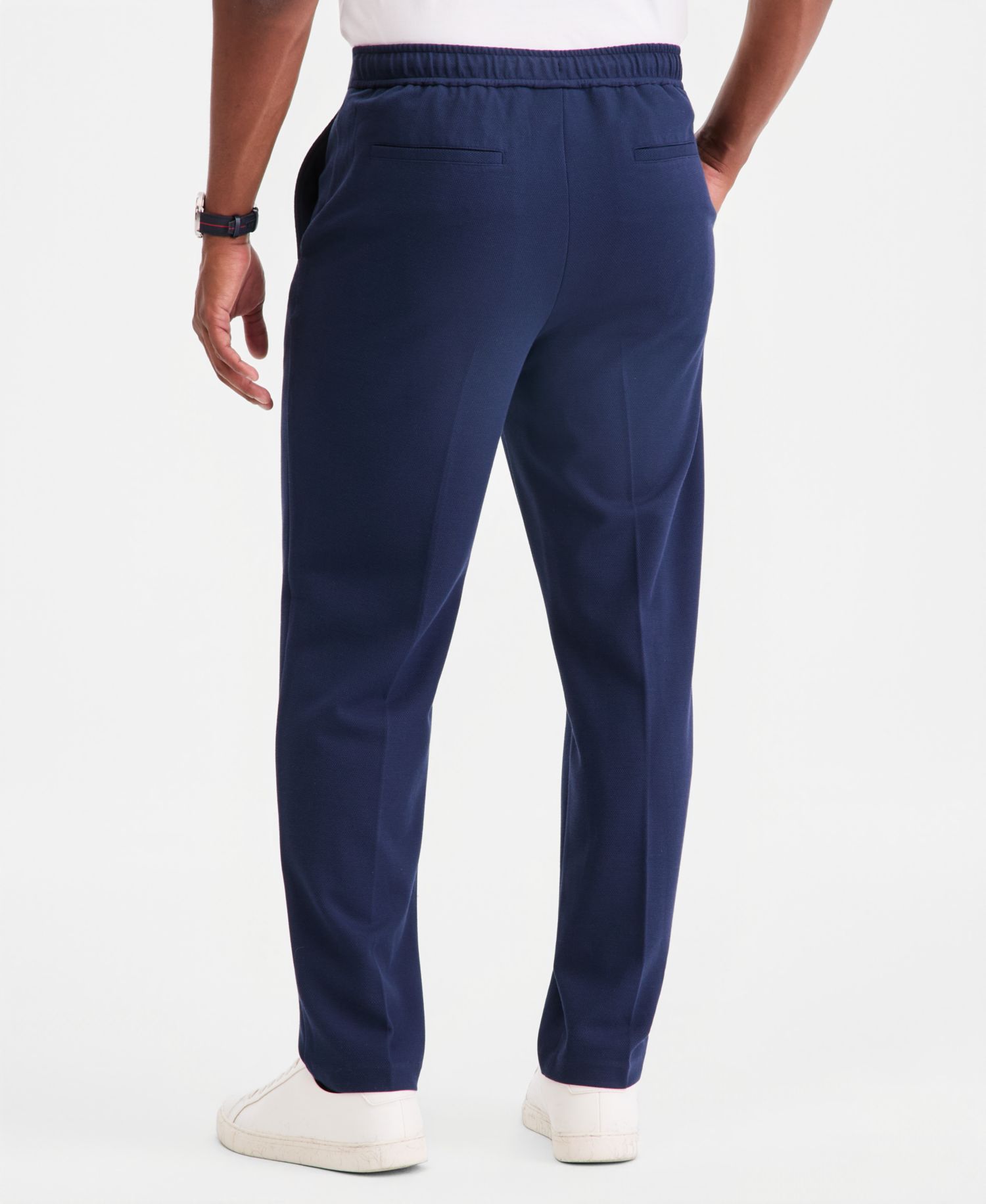 Men's Textured Knit Suit Pants