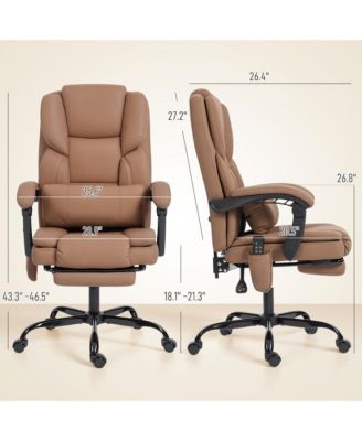 Office Chair with Massage, Reclining Desk Chair