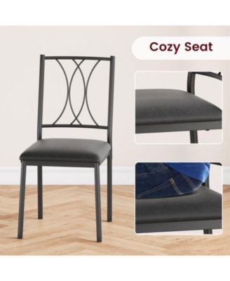 Kitchen Table Small Dining Table Set for 2 Table and Chairs Set of 2 for Dining Room, Home Office, Living Room