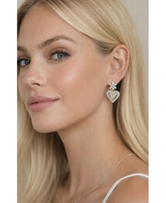 Bloom Heart Drop Earrings