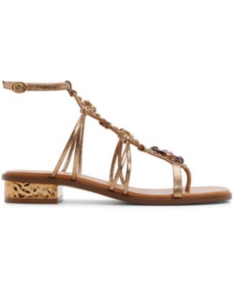 Women's Sandjewel Square Toe Gladiator Flat Sandals