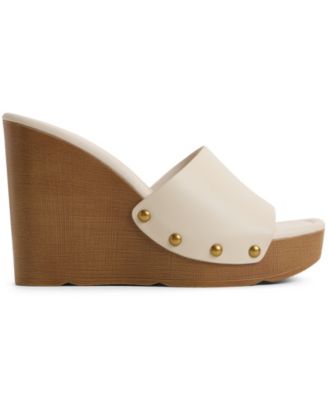 Women's Grounded Slip-On Wedge Sandals