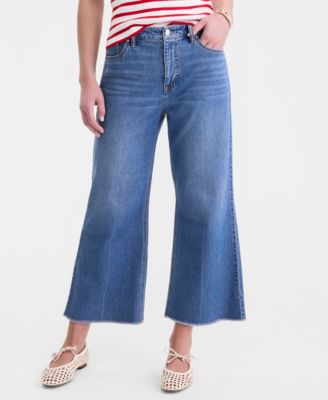 Women's Cropped Relaxed Flare Jeans