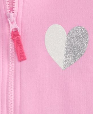 Girls' XS-XL Heart Full-Zip Hoodie