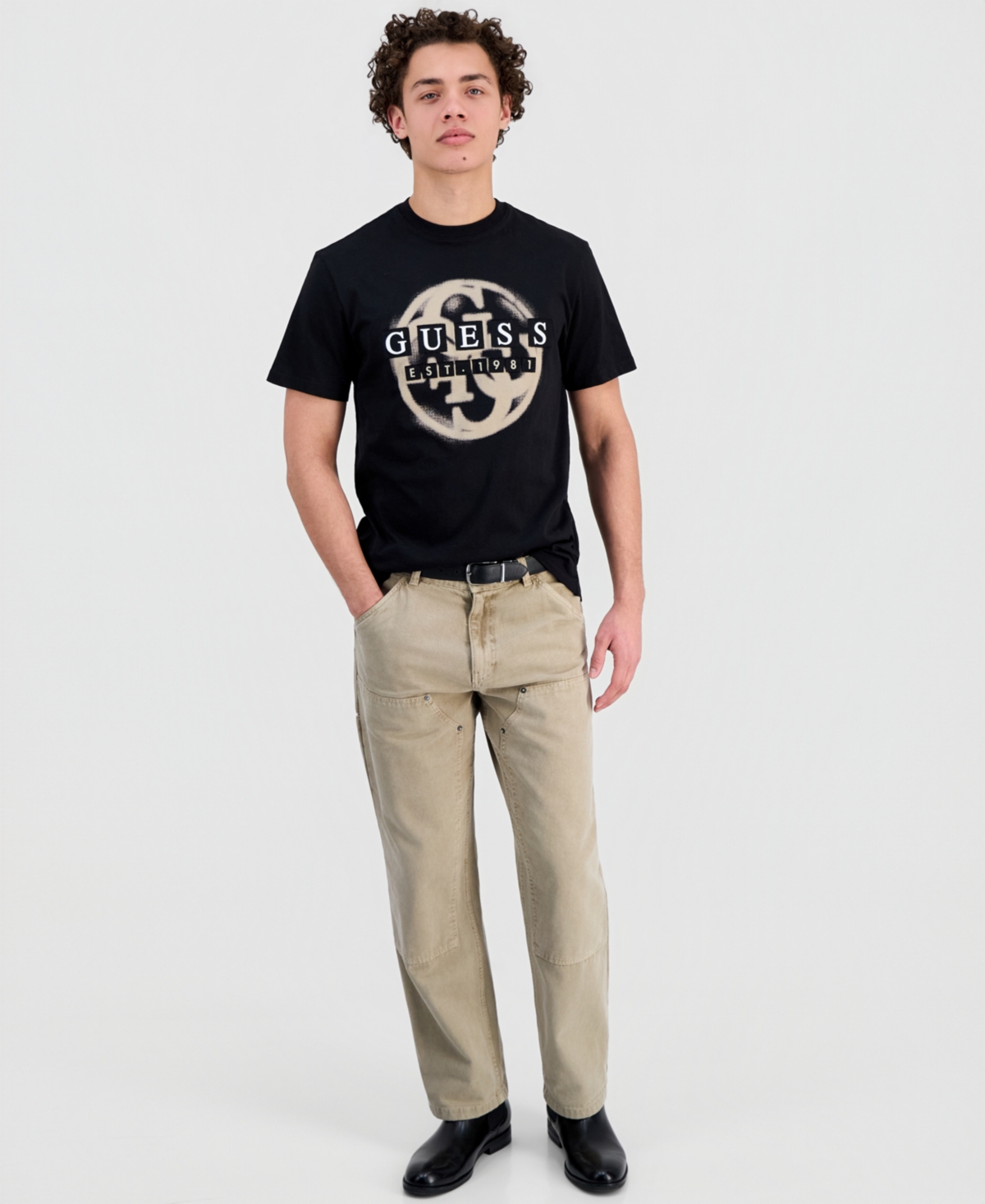 Guess Men's Patch Logo 4G T-Shirt