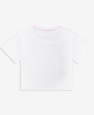 Girls' XS-XL Heart Relaxed Cropped Tee