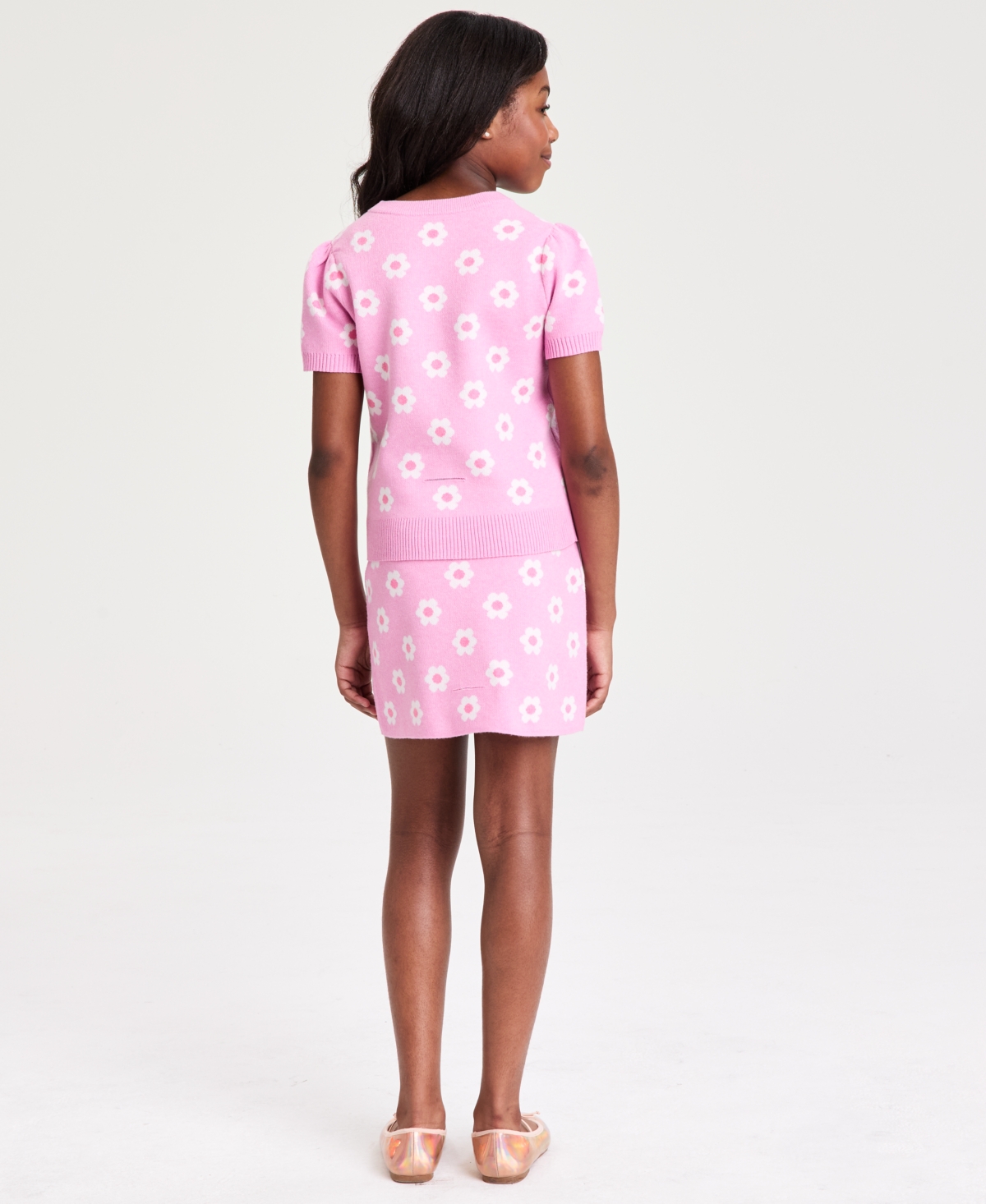 Epic Threads Girls' 5-20 Floral Crochet Top & Skirt, 2-Piece Set, Macy's Exclusive
