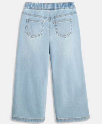 Girls' 12M-5T Wide-Leg Pull-On Jeans