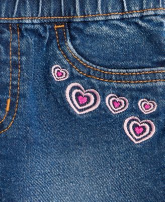 Girls' 12M-5T Hearts Pull-On Shorts