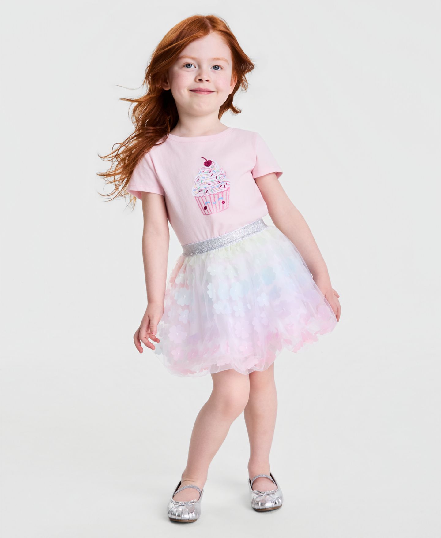 Юбка Epic Threads Rosette Tutu Skirt для девочек-малышей, цвет: Яркий белый — фото 1