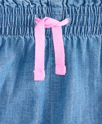 Epic Threads Girls' 12M-5T Chambray Shorts