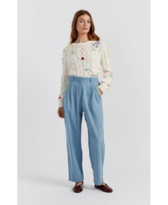 Women's Chambray Daisy Pants