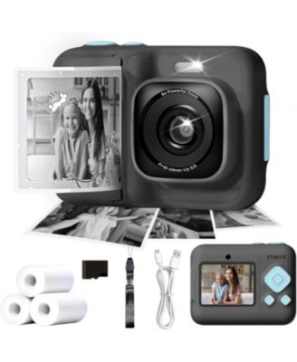 Kids Instant Print Camera, 1080P Digital Camera with 32GB SD Card & 3 Paper Rolls. Christmas Birthday Gift