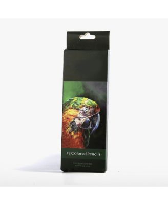 18 Colors Wood Colored Pencils, Sketching Drawing Pencils Set, 0.3mm Soft Core for Adult Coloring Artists Professionals and Colorists