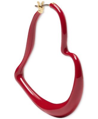 Enamel Amour Hoops Earrings