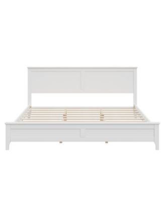 Solid Wood King Platform Bed