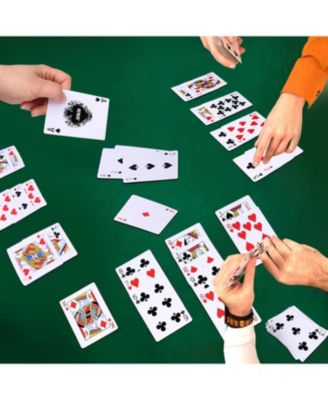 12-Deck Nertz Card Game Set, Multi-colored Playing Cards for Poker, Blackjack, Rummy, Go Fish, Bridge