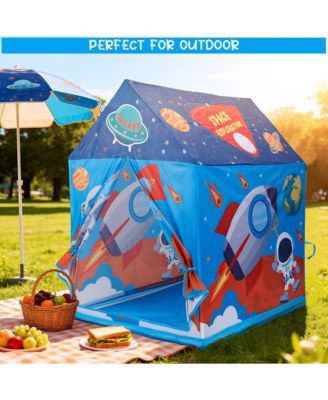 Space Themed Play Tent for Kids, Large Playhouse with Easy Setup
