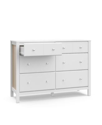 Horizon 6 Drawer Dresser (White with Driftwood)