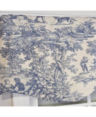 Old-World Provance 100% Cotton Rod Pocket Lined Window Valance 50" x 15"