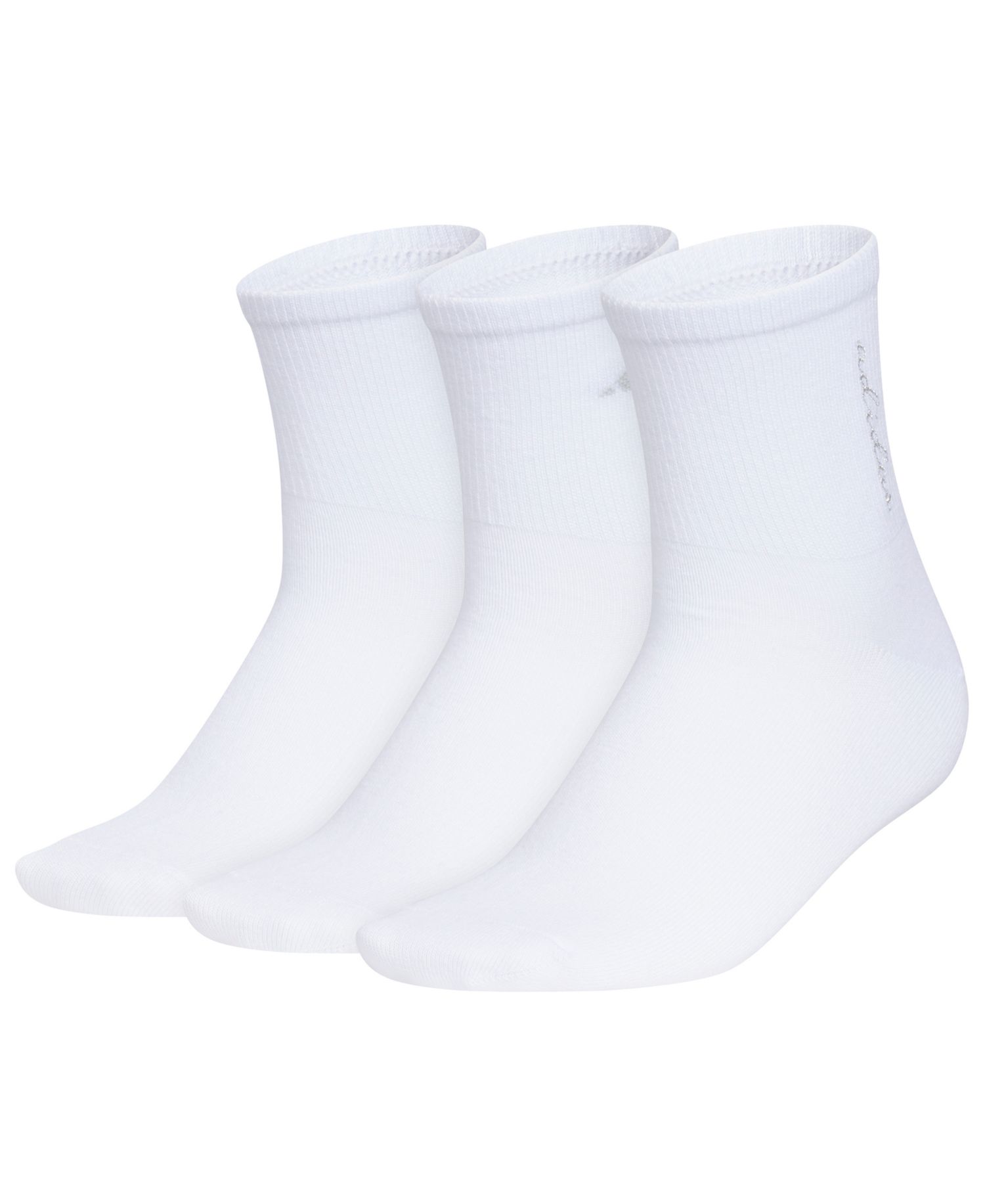 Women's Embroidered Logo Detail Quarter High Socks, 3-Pack