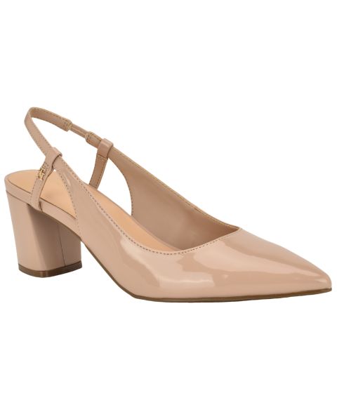 Женские туфли Tommy Hilfiger Jezibee Block Heel Slingback Pumps, цвет: Телесный лаковый