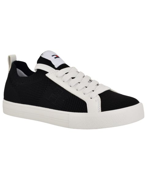 Женские кроссовки Tommy Hilfiger Ladelis Knit Lace-up, цвет: Чёрный вязаный