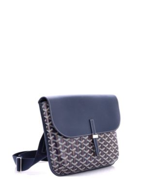 Coursier Messenger Bag Coated Canvas and Leather