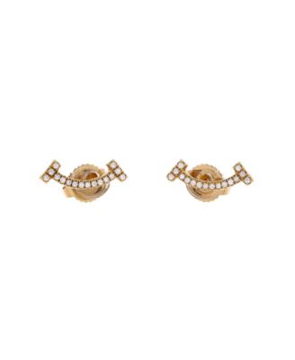 T Smile Stud Earrings