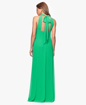 Women's Long Halter Neck Ball Gown