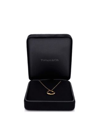 Elsa Peretti Open Heart 5 Diamonds Pendant Necklace