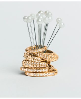 Crystal Huggie Hoop Earrings