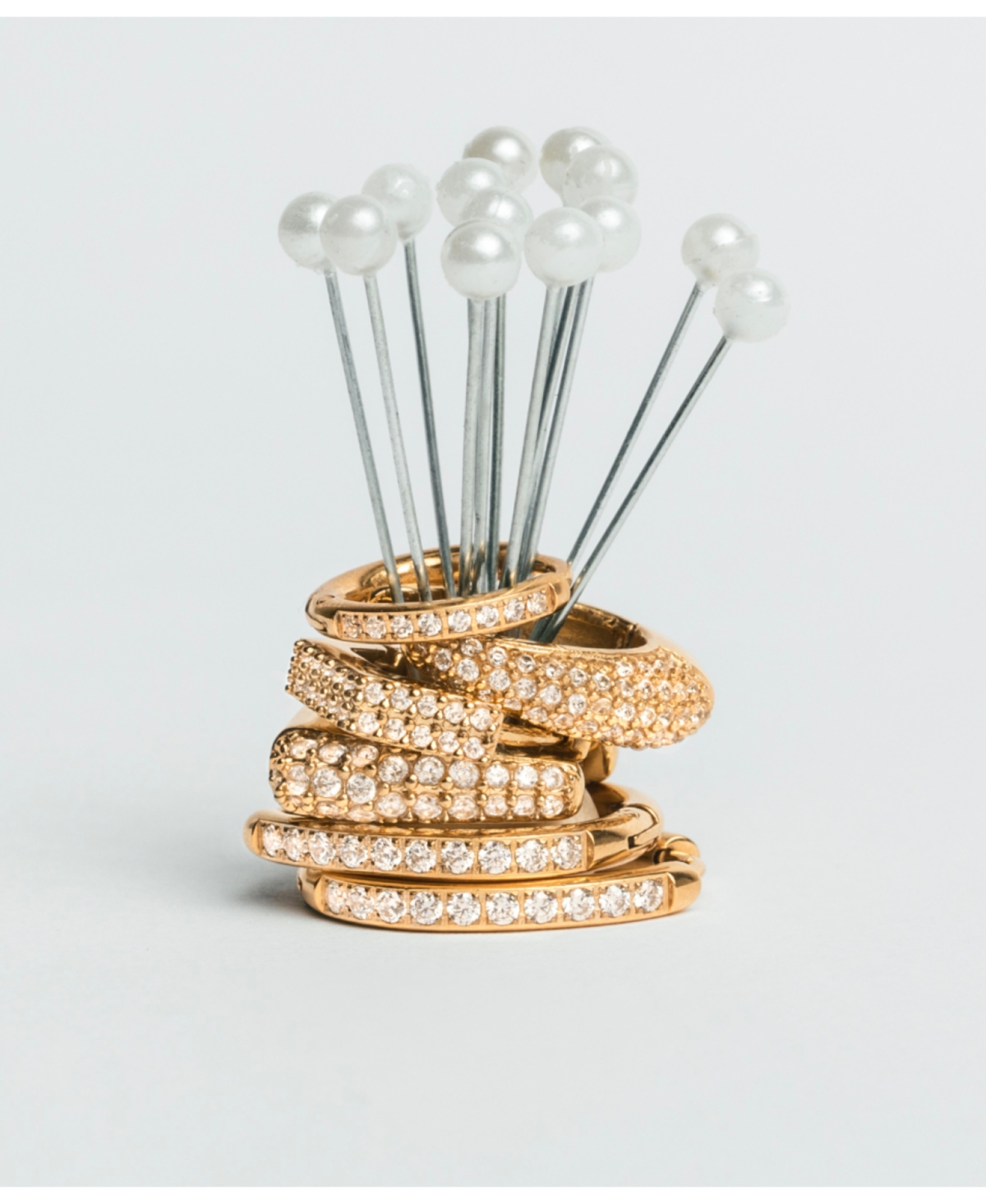 Hey Harper Crystal Huggie Hoop Earrings