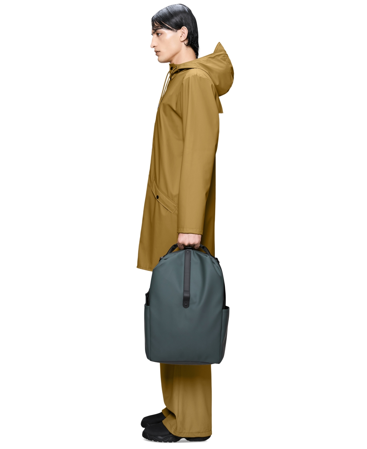 Rains Clip-front Backpack In Gray