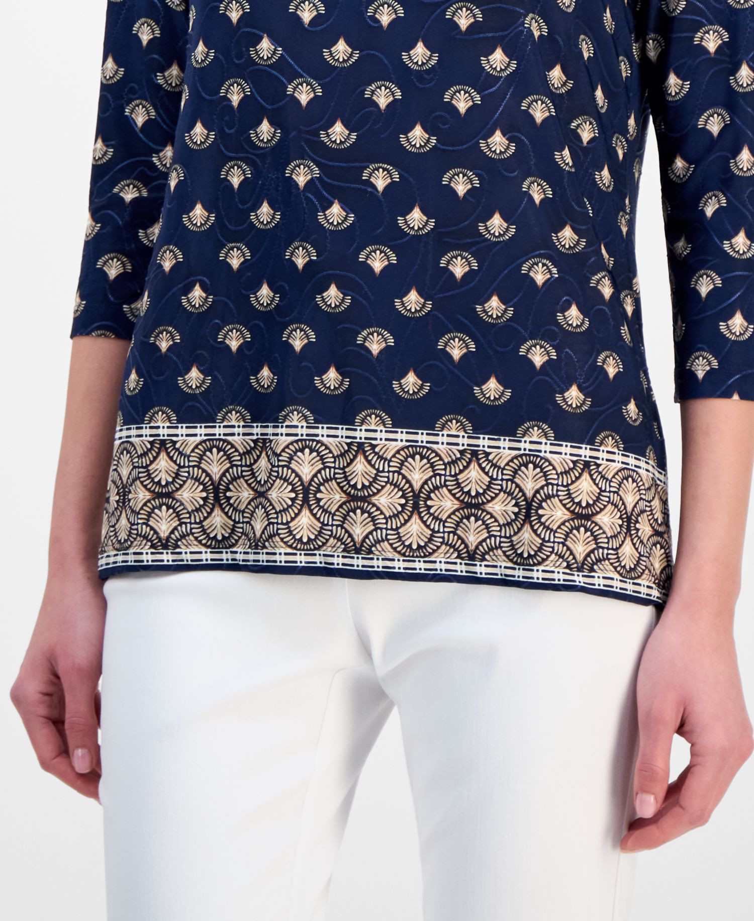 Petite Relaxed-Fit Crewneck Top