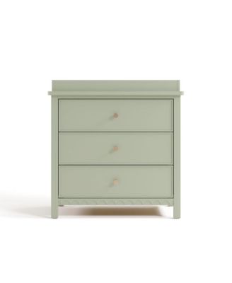Sasha 3 Drawer Chest with Changing Topper - Sage