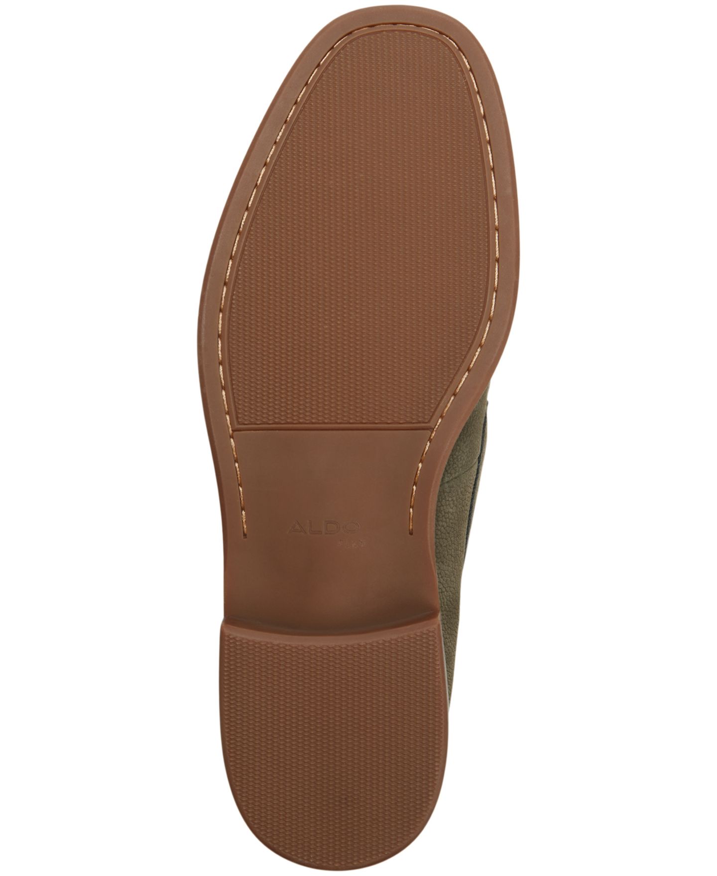 Мужские туфли ALDO Alfonso Slip-On Leather, цвет: Оливковый — фото 5