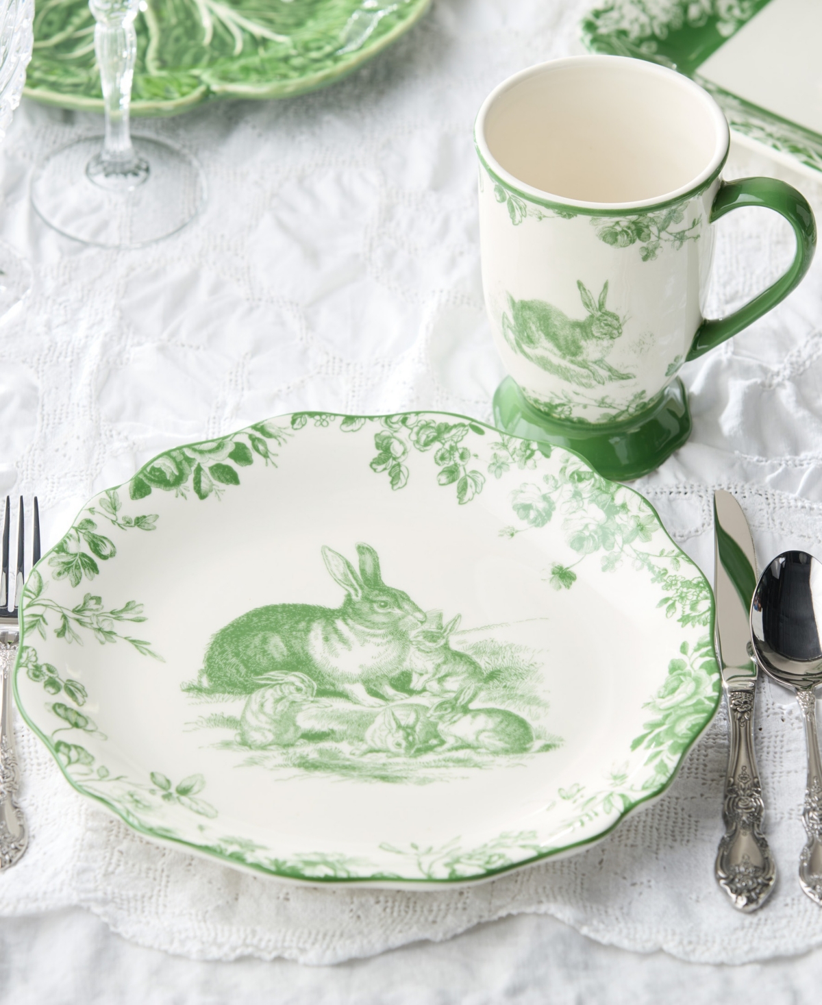 Certified International Le Jardin Dinner Plates, Set of 4