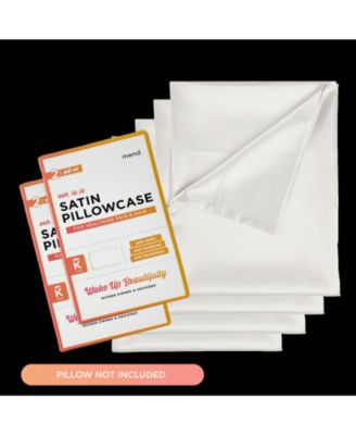 Mend Collection Set of 4 Satin Beauty Pillowcases