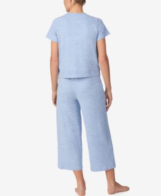 Women's Sleepwear Studded Logo Short-Sleeve Pajama Set, 2-Piece Set