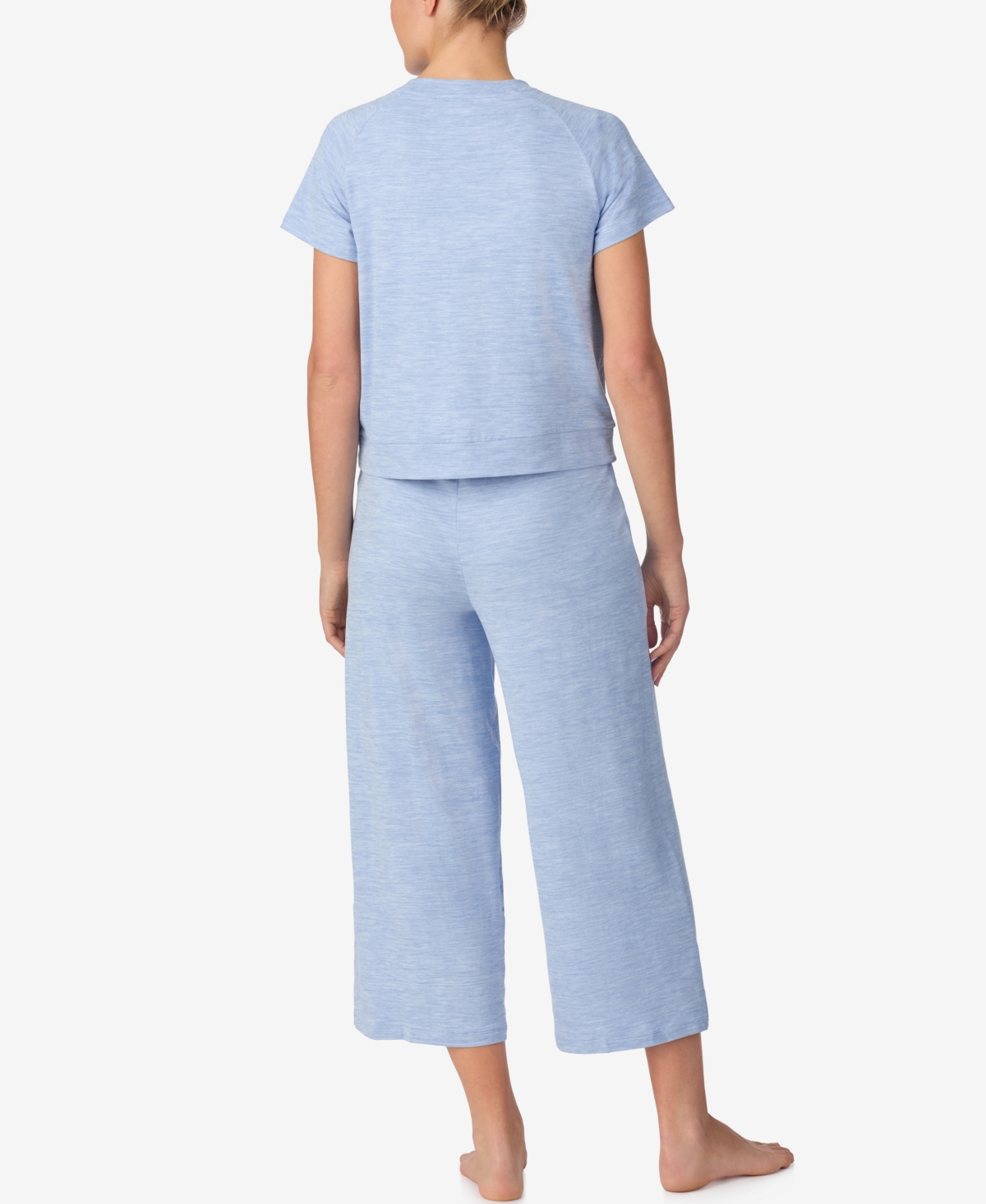 Dkny Women's Short-Sleeve Top and Wide-Leg Jogger Pants, 2-Piece Set